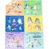 Jay Franco Bluey Early Education Learning Blanket – Measures 60 x 90 Inches – Super Soft Plush Teaching Blanket for Children – Music, Vehicles & Animals Kids Bedding(Multi – Bluey)