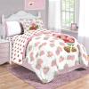 Jay Franco Bluey & Bingo 5 Piece Twin Size Bed Set – Includes Comforter & Sheet Set – Super Soft Kids Bedding Fade Resistant Microfiber (Official Bluey Product)(Pink – Strawberry Shortcake)