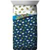 Jay Franco Bluey & Bingo 5 Piece Twin Size Bed Set – Includes Comforter & Sheet Set – Super Soft Kids Bedding Fade Resistant Microfiber (Official Bluey Product)(Blue – Tmnt)