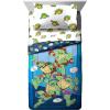 Jay Franco Bluey & Bingo 5 Piece Twin Size Bed Set – Includes Comforter & Sheet Set – Super Soft Kids Bedding Fade Resistant Microfiber (Official Bluey Product)(Blue – Tmnt)