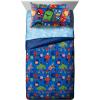 Jay Franco Bluey & Bingo 5 Piece Twin Size Bed Set – Includes Comforter & Sheet Set – Super Soft Kids Bedding Fade Resistant Microfiber (Official Bluey Product)(Blue – Avengers)