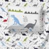 Jay Franco Bluey & Bingo 5 Piece Twin Size Bed Set – Includes Comforter & Sheet Set – Super Soft Kids Bedding Fade Resistant Microfiber (Official Bluey Product)(Gray – Dinosaur)