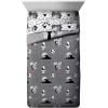 Jay Franco Bluey & Bingo 5 Piece Twin Size Bed Set – Includes Comforter & Sheet Set – Super Soft Kids Bedding Fade Resistant Microfiber (Official Bluey Product)(Gray – Nightmare Before Christmas)