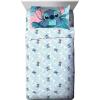 Jay Franco Bluey & Bingo 5 Piece Twin Size Bed Set – Includes Comforter & Sheet Set – Super Soft Kids Bedding Fade Resistant Microfiber (Official Bluey Product)(Pink – Lilo & Stitch)