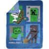 Jay Franco Bluey & Bingo Plush Throw Blanket for Boys & Girls – 46″ x 60″ Soft Fleece Kids Blanket for Bedroom, Couch & Travel, Official Licensed Product(Blue – Minecraft)