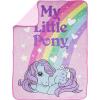Jay Franco Bluey & Bingo Plush Throw Blanket for Boys & Girls – 46″ x 60″ Soft Fleece Kids Blanket for Bedroom, Couch & Travel, Official Licensed Product(Pink – My Little Pony)
