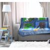 Jay Franco Bluey & Bingo Plush Throw Blanket for Boys & Girls – 46″ x 60″ Soft Fleece Kids Blanket for Bedroom, Couch & Travel, Official Licensed Product(Blue – Minecraft)
