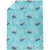Jay Franco Bluey & Bingo Plush Throw Blanket for Boys & Girls – 46″ x 60″ Soft Fleece Kids Blanket for Bedroom, Couch & Travel, Official Licensed Product(Blue – Lilo & Stitch)