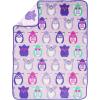 Jay Franco Bluey & Bingo Plush Throw Blanket for Boys & Girls – 46″ x 60″ Soft Fleece Kids Blanket for Bedroom, Couch & Travel, Official Licensed Product(Purple – Furby)