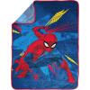 Jay Franco Bluey & Bingo Plush Throw Blanket for Boys & Girls – 46″ x 60″ Soft Fleece Kids Blanket for Bedroom, Couch & Travel, Official Licensed Product(Blue – Spiderman)
