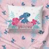 Jay Franco Bluey & Bingo Twin Comforter Set – 5 Piece Bed Set Includes Sheet Set & Pillow Covers – Super Soft Clouds & Stars Kids Bedding(Blue – Lilo & Stitch)