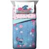 Jay Franco Bluey & Bingo Twin Comforter Set – 5 Piece Bed Set Includes Sheet Set & Pillow Covers – Super Soft Clouds & Stars Kids Bedding(Blue – Lilo & Stitch)