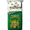Jay Franco Bluey & Bingo Twin Comforter Set – 5 Piece Bed Set Includes Sheet Set & Pillow Covers – Super Soft Clouds & Stars Kids Bedding(Green – Tmnt)