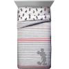 Jay Franco Bluey & Bingo Twin Comforter Set – 5 Piece Bed Set Includes Sheet Set & Pillow Covers – Super Soft Clouds & Stars Kids Bedding(Mickey Mouse)