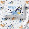Jay Franco Bluey & Bingo Twin Comforter Set – 5 Piece Bed Set Includes Sheet Set & Pillow Covers – Super Soft Clouds & Stars Kids Bedding(Multi – Bluey)