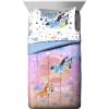 Jay Franco Bluey & Bingo Twin Comforter Set – 5 Piece Bed Set Includes Sheet Set & Pillow Covers – Super Soft Clouds & Stars Kids Bedding(Multi – Bluey)