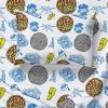 Jay Franco Bluey & Bingo Twin Comforter Set – 5 Piece Bed Set Includes Sheet Set & Pillow Covers – Super Soft Clouds & Stars Kids Bedding(Multi – Tmnt)