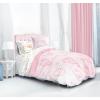 Jay Franco Bluey & Bingo Twin Comforter Set – 5 Piece Bed Set Includes Sheet Set & Pillow Covers – Super Soft Clouds & Stars Kids Bedding(Pink – Hello Kitty)