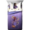 Jay Franco Bluey & Bingo Twin Comforter Set – 5 Piece Bed Set Includes Sheet Set & Pillow Covers – Super Soft Clouds & Stars Kids Bedding(Purple – Wish)