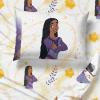 Jay Franco Bluey & Bingo Twin Comforter Set – 5 Piece Bed Set Includes Sheet Set & Pillow Covers – Super Soft Clouds & Stars Kids Bedding(Purple – Wish)