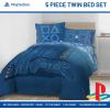 Jay Franco Kids Comforter Set Includes Sheets and Pillow Covers – Soft and Cozy Bed Set for Stylish Room Decor, Blue – Bluey 5 Piece Twin Size Bedding(Blue – Playstation)