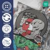Jay Franco Kids Duvet Cover Set – 3 Piece Super Soft Bedding with Sham Pillowcase, Cover ONLY Comforter Not Included, Multi – Bluey, Queen(Grey – Marvel Comics)