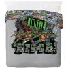 Jay Franco Kids Duvet Cover Set – 3 Piece Super Soft Bedding with Sham Pillowcase, Cover ONLY Comforter Not Included, Multi – Bluey, Queen(Grey – Teenage Mutant Ninja Turtles)