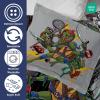 Jay Franco Kids Duvet Cover Set – 3 Piece Super Soft Bedding with Sham Pillowcase, Cover ONLY Comforter Not Included, Multi – Bluey, Queen(Grey – Teenage Mutant Ninja Turtles)