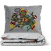 Jay Franco Kids Duvet Cover Set – 3 Piece Super Soft Bedding with Sham Pillowcase, Cover ONLY Comforter Not Included, Multi – Bluey, Queen(Grey – Teenage Mutant Ninja Turtles)