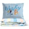 Jay Franco Kids Duvet Cover Set – 3 Piece Super Soft Bedding with Sham Pillowcase, Cover ONLY Comforter Not Included, Multi – Bluey, Queen(Multi – Bluey)