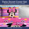 Jay Franco Kids Duvet Cover Set – 3 Piece Super Soft Bedding with Sham Pillowcase, Cover ONLY Comforter Not Included, Multi – Bluey, Queen(Pink – Minnie Mouse)