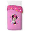 Jay Franco Kids Duvet Cover Set – 3 Piece Super Soft Bedding with Sham Pillowcase, Cover ONLY Comforter Not Included, Multi – Bluey, Queen(Pink – Minnie Mouse)