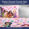 Jay Franco Kids Duvet Cover Set – 3 Piece Super Soft Bedding with Sham Pillowcase, Cover ONLY Comforter Not Included, Multi – Bluey, Queen(Pink – Princess)