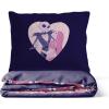 Jay Franco Kids Duvet Cover Set – 3 Piece Super Soft Bedding with Sham Pillowcase, Cover ONLY Comforter Not Included, Multi – Bluey, Queen(Purple – Nightmare Before Christmas)