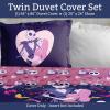 Jay Franco Kids Duvet Cover Set – 3 Piece Super Soft Bedding with Sham Pillowcase, Cover ONLY Comforter Not Included, Multi – Bluey, Queen(Purple – Nightmare Before Christmas)
