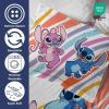 Jay Franco Kids Duvet Cover Set – 3 Piece Super Soft Bedding with Sham Pillowcase, Cover ONLY Comforter Not Included, Multi – Bluey, Queen(White – Lilo and Stitch)