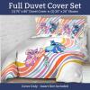 Jay Franco Kids Duvet Cover Set – 3 Piece Super Soft Bedding with Sham Pillowcase, Cover ONLY Comforter Not Included, Multi – Bluey, Queen(White – Lilo and Stitch)