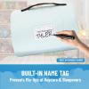 Jay Franco Kids Nap Mat with Embedded Pillow & Blanket – Soft 46″x20″ Microfiber Sleeping Bag with Name Tag & Handle for School, Travel, Sleepover, Blue – Bluey(Blue – Bluey)
