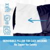 Jay Franco Kids Nap Mat with Embedded Pillow & Blanket – Soft 46″x20″ Microfiber Sleeping Bag with Name Tag & Handle for School, Travel, Sleepover, Blue – Bluey(Blue – Black Panther)