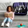 Jay Franco Kids Plush Throw Blanket – Soft & Comfy Throw for Couch or Bed – Cozy Home Décor for Living Room & Bedroom, Blue – Bluey, 40×50 – Travel Blanket(Black – Huntrix)