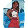 Jay Franco Kids Plush Throw Blanket – Soft & Comfy Throw for Couch or Bed – Cozy Home Décor for Living Room & Bedroom, Blue – Bluey, 40×50 – Travel Blanket(Blue – Moana)
