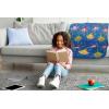 Jay Franco Kids Plush Throw Blanket – Soft & Comfy Throw for Couch or Bed – Cozy Home Décor for Living Room & Bedroom, Blue – Bluey, 40×50 – Travel Blanket(Blue – Teletubbies)