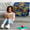 Jay Franco Kids Plush Throw Blanket – Soft & Comfy Throw for Couch or Bed – Cozy Home Décor for Living Room & Bedroom, Blue – Bluey, 40×50 – Travel Blanket(Blue – Teenage Mutant Ninja Turtles)
