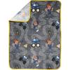 Jay Franco Kids Plush Throw Blanket – Soft & Comfy Throw for Couch or Bed – Cozy Home Décor for Living Room & Bedroom, Blue – Bluey, 40×50 – Travel Blanket(Gray – Blippi)