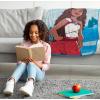 Jay Franco Kids Plush Throw Blanket – Soft & Comfy Throw for Couch or Bed – Cozy Home Décor for Living Room & Bedroom, Blue – Bluey, 40×50 – Travel Blanket(Blue – Moana)