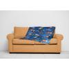 Jay Franco Kids Plush Throw Blanket – Soft & Comfy Throw for Couch or Bed – Cozy Home Décor for Living Room & Bedroom, Blue – Bluey, 40×50 – Travel Blanket(Blue – Blippi)