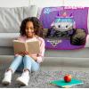 Jay Franco Kids Plush Throw Blanket – Soft & Comfy Throw for Couch or Bed – Cozy Home Décor for Living Room & Bedroom, Blue – Bluey, 40×50 – Travel Blanket(Purple – Monster Jam)