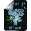 Jay Franco Kids Plush Throw Blanket – Soft & Comfy Throw for Couch or Bed – Cozy Home Décor for Living Room & Bedroom, Multi – Bluey, 46×60 – Throw Blanket(Black – Monsters Inc.)
