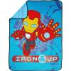 Jay Franco Kids Plush Throw Blanket – Soft & Comfy Throw for Couch or Bed – Cozy Home Décor for Living Room & Bedroom, Multi – Bluey, 46×60 – Throw Blanket(Blue – Iron Man & Friends)