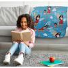 Jay Franco Kids Plush Throw Blanket – Soft & Comfy Throw for Couch or Bed – Cozy Home Décor for Living Room & Bedroom, Multi – Bluey, 46×60 – Throw Blanket(Blue – Moana)